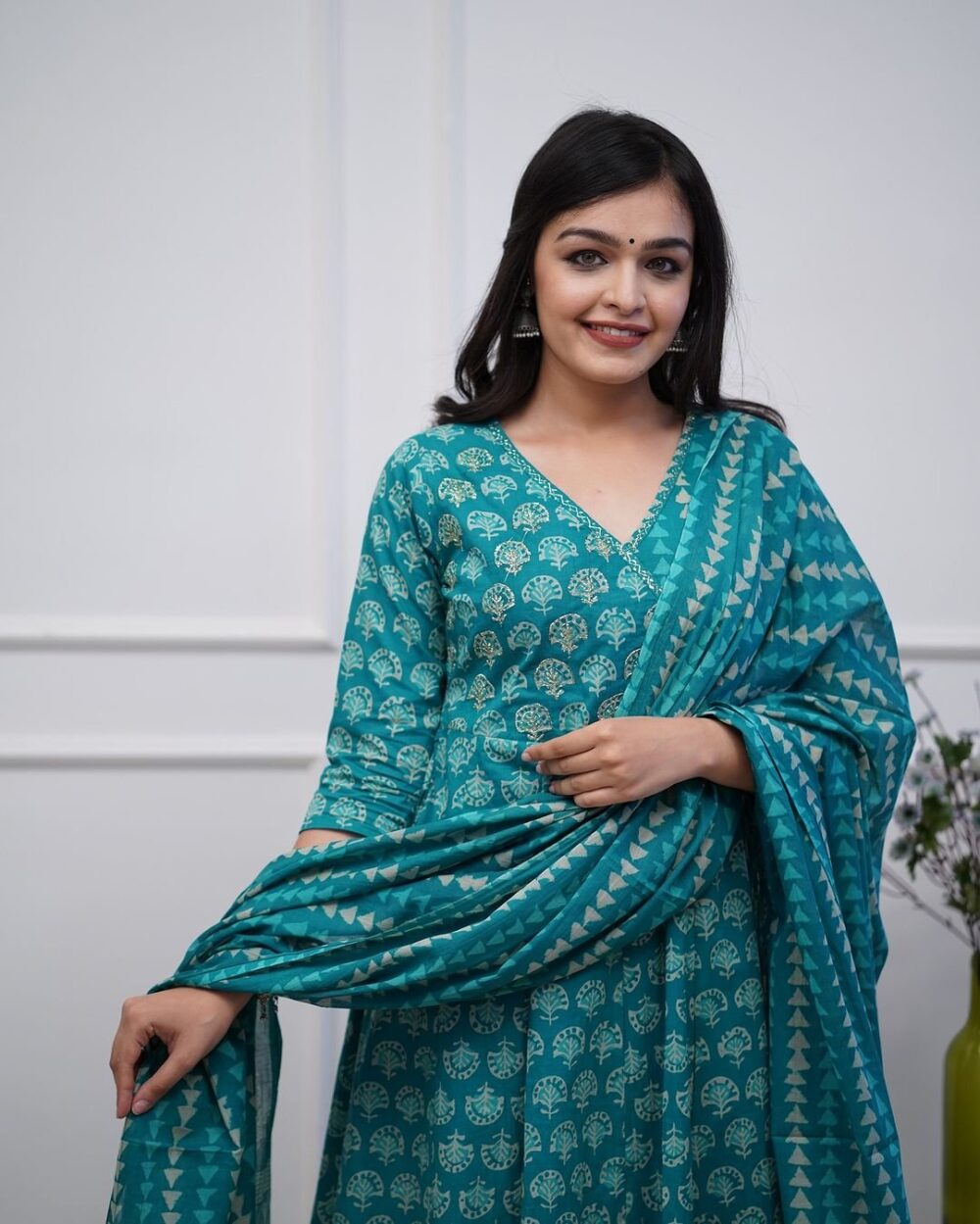 _New Angrakha kurta set with new style in saganeri block  print_ - Image 5