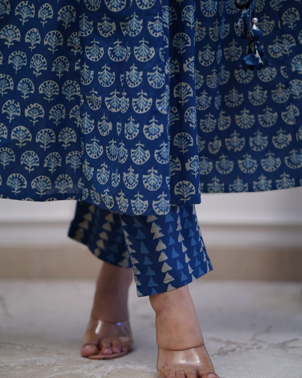 _New Angrakha kurta set with new style in saganeri block  print_ - Image 12