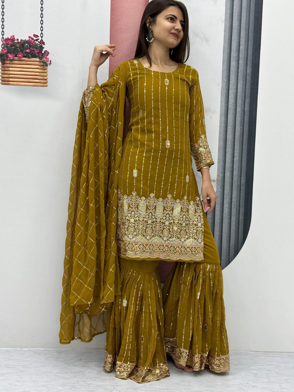 Product*👗💌is Launching Embroidered Suit & Sharara👗💌* - Image 3