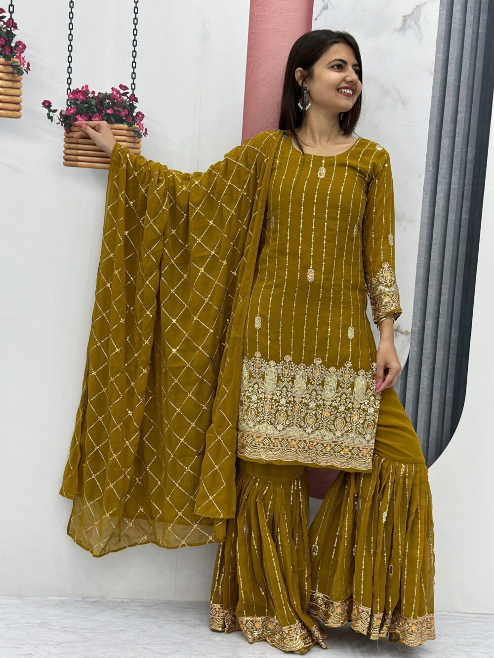 Product*👗💌is Launching Embroidered Suit & Sharara👗💌* - Image 10