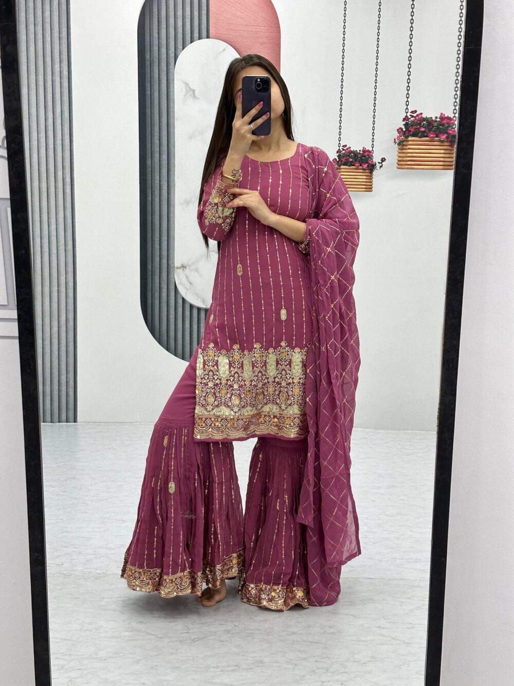 Product*👗💌is Launching Embroidered Suit & Sharara👗💌* - Image 6