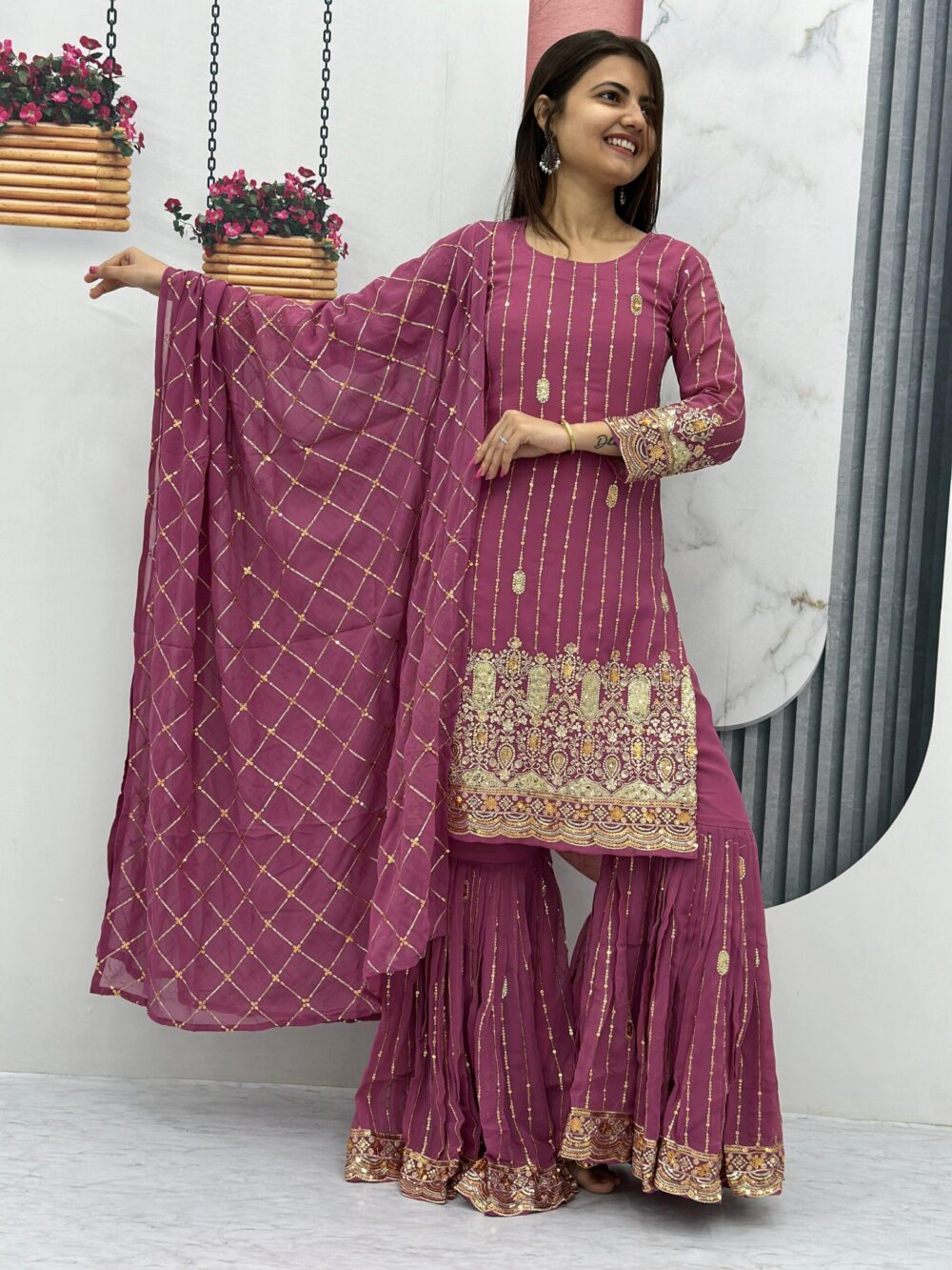 Product*👗💌is Launching Embroidered Suit & Sharara👗💌*