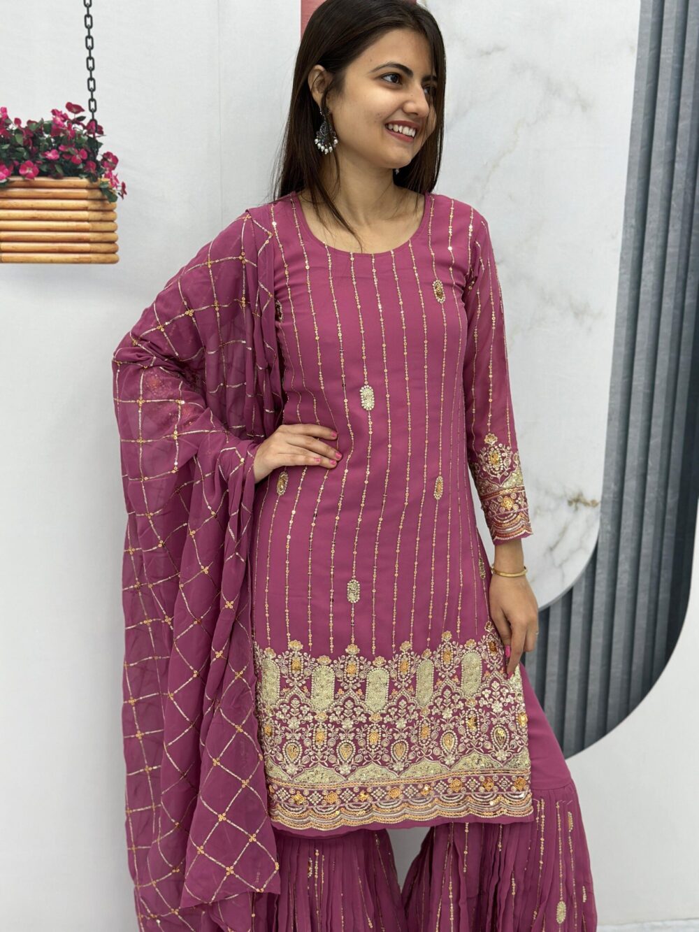 Product*👗💌is Launching Embroidered Suit & Sharara👗💌* - Image 2
