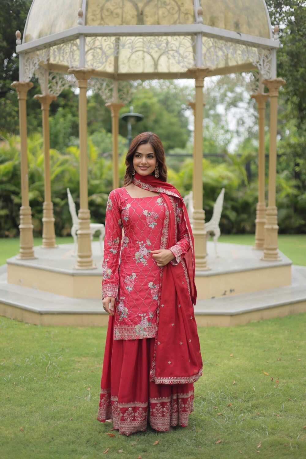 PREMIUM DESIGNER READYMADE KURTI-PLAZOO-DUPATTA COLLECTIONS. - Image 13