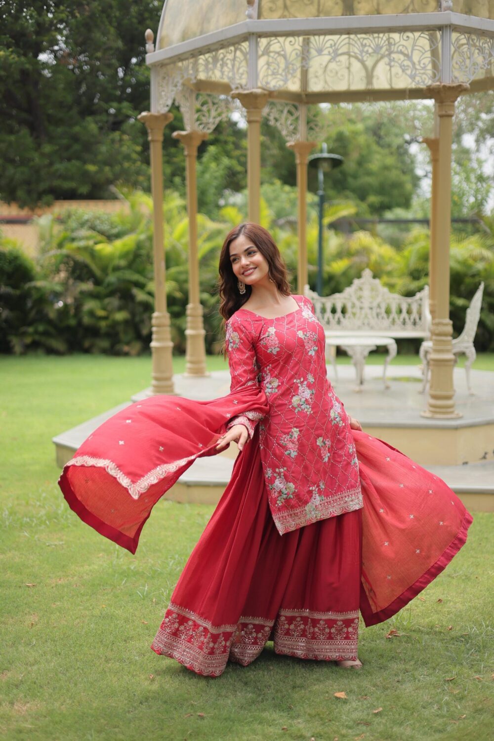 PREMIUM DESIGNER READYMADE KURTI-PLAZOO-DUPATTA COLLECTIONS. - Image 5