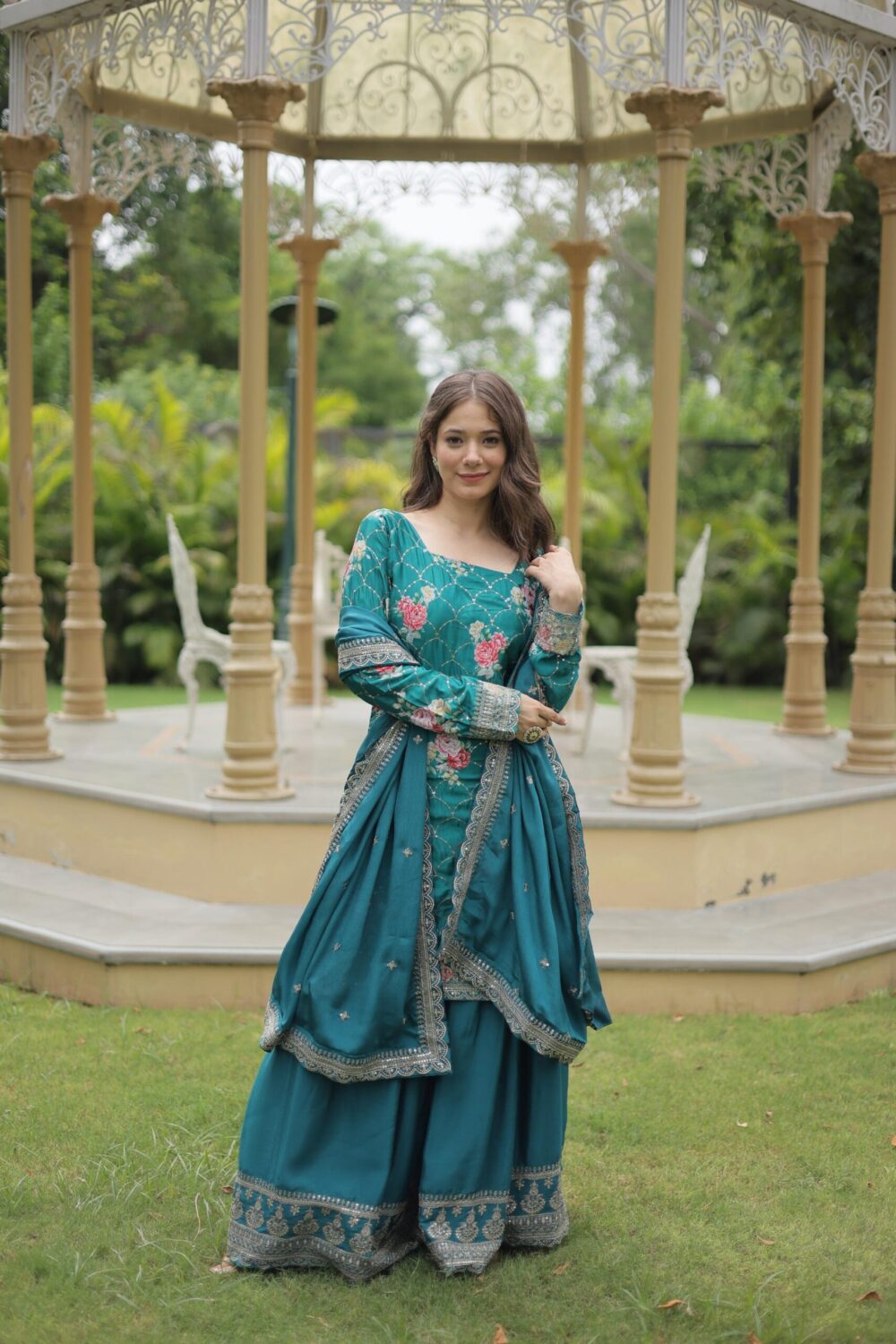 PREMIUM DESIGNER READYMADE KURTI-PLAZOO-DUPATTA COLLECTIONS. - Image 2