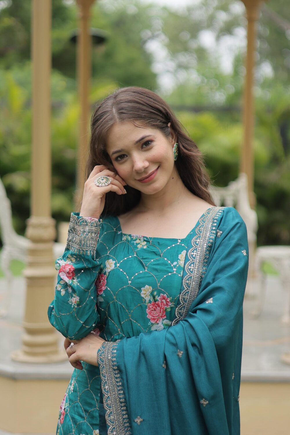 PREMIUM DESIGNER READYMADE KURTI-PLAZOO-DUPATTA COLLECTIONS. - Image 8