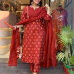 *Original Quality Products*

💃💃💃 *Premium Heavy Cotton Full Printer Dress With Printed Pant Handwork With Primium Malmal Printed Dupatta*
