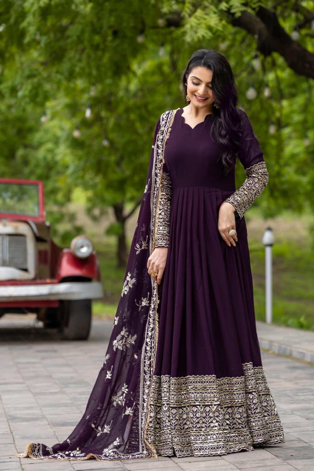 Product👉👗💥 *Launching New Designer Party Wear Look Full Heavy Embroidery Sequence Work Gown With Fully Stiched and Dupatta Ready to Wear Collection*💥👗💃🛍👌💕 - Image 3
