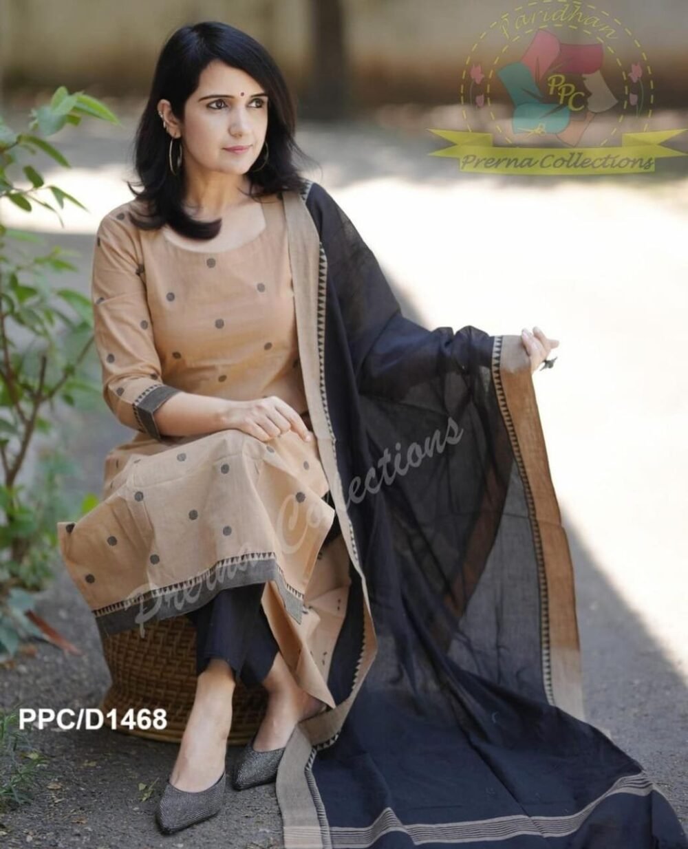 *New launch🥰🥰*

*Every thread tells a story of craftsmanship. Own a piece of traditional with owr South cotton handloom suit set✨🖤✨* - Image 2