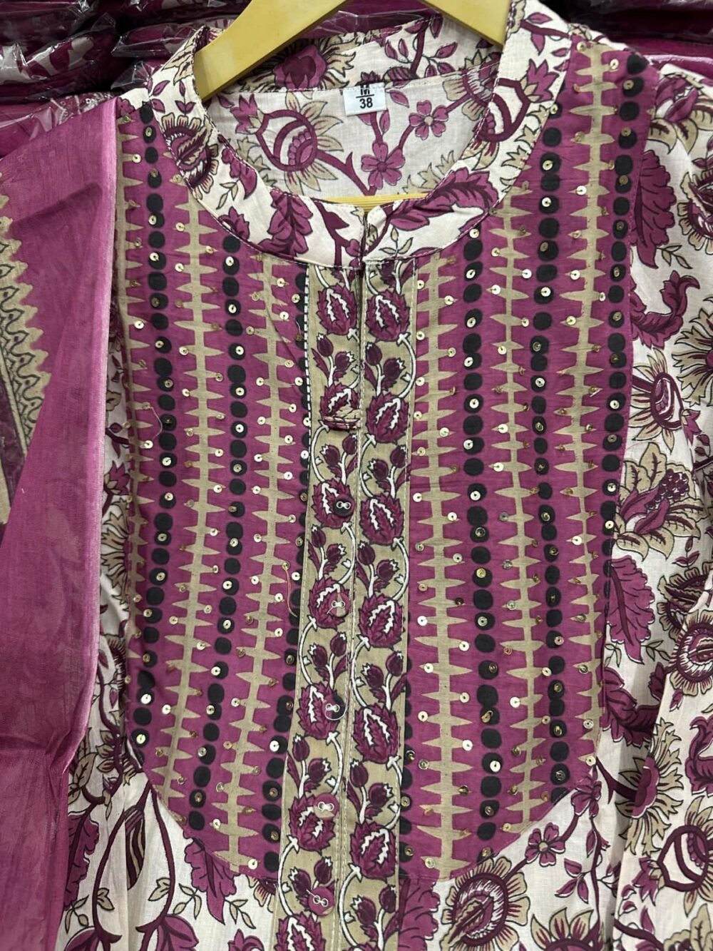 *👉👉Festival Special 👈👈*

*Presenting New Designer Festival Collection In Pure Cotton With Hand And Adda Sequence Work Front Open kurta And Dupatta Set Fully Stitched Ready To Wear 🔥😍🥰* - Image 7