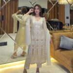DESIRABLE FANCY FAUX GEORGETTE SEQUENCE EMBROIDERED WORK TOP AND PENT WITH DUPATTA*