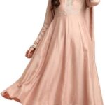 Modern Women's Silk Anarkali & Pant with Dupatta Set