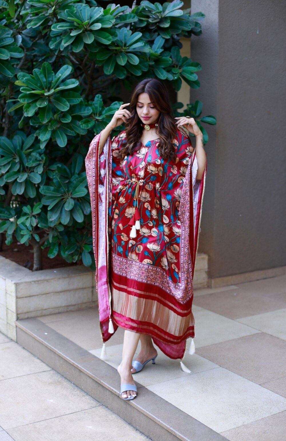 This Oversize Kaftan dress is the best choice for the summer, can be transformed for any occasion from casual to Special Occasion. - Image 7