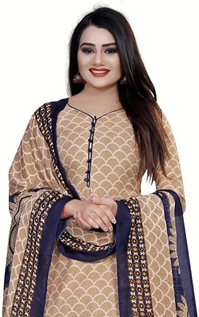 BEAUTIFUL COTTON UNSTITCHED SALWAR SUIT
Get ready to elevate your traditional wear with this stunning Women's Cotton Unstitched Salwar Suit, available now for ₹1200! - Image 2