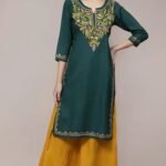 This women's Bushra Kashmiri embroidered kurti seems like a great option for those looking for a traditional and elegant outfit.