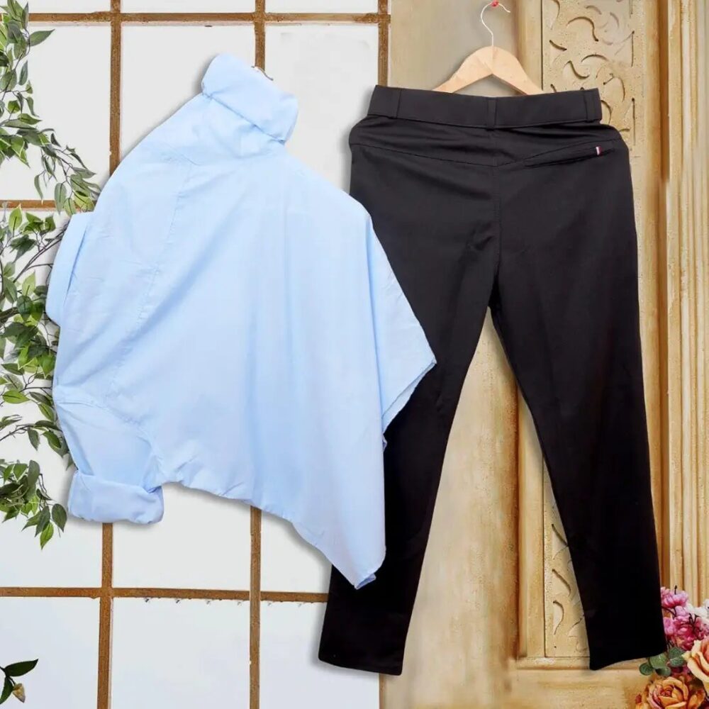 This men's cotton solid full sleeves regular fit shirt and pant set seems like a great option for various occasions. - Image 9