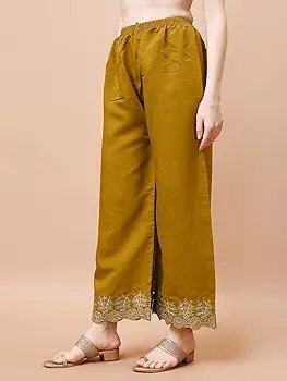 This women's Chanderi silk embroidered Anarkali kurta set seems like a great option for traditional and party wear. - Image 12