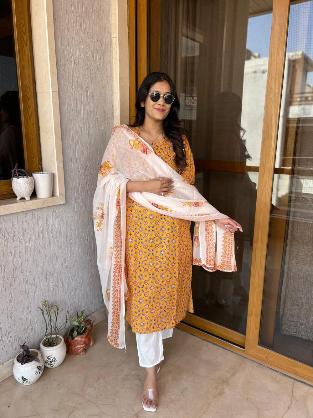 This appears to be a promotional message for a new festive wear kurti set. - Image 2