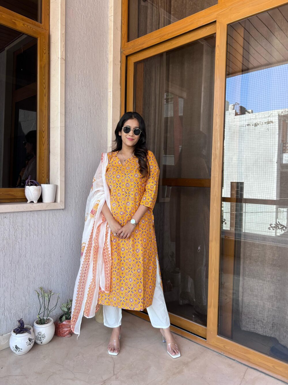 This appears to be a promotional message for a new festive wear kurti set. - Image 3