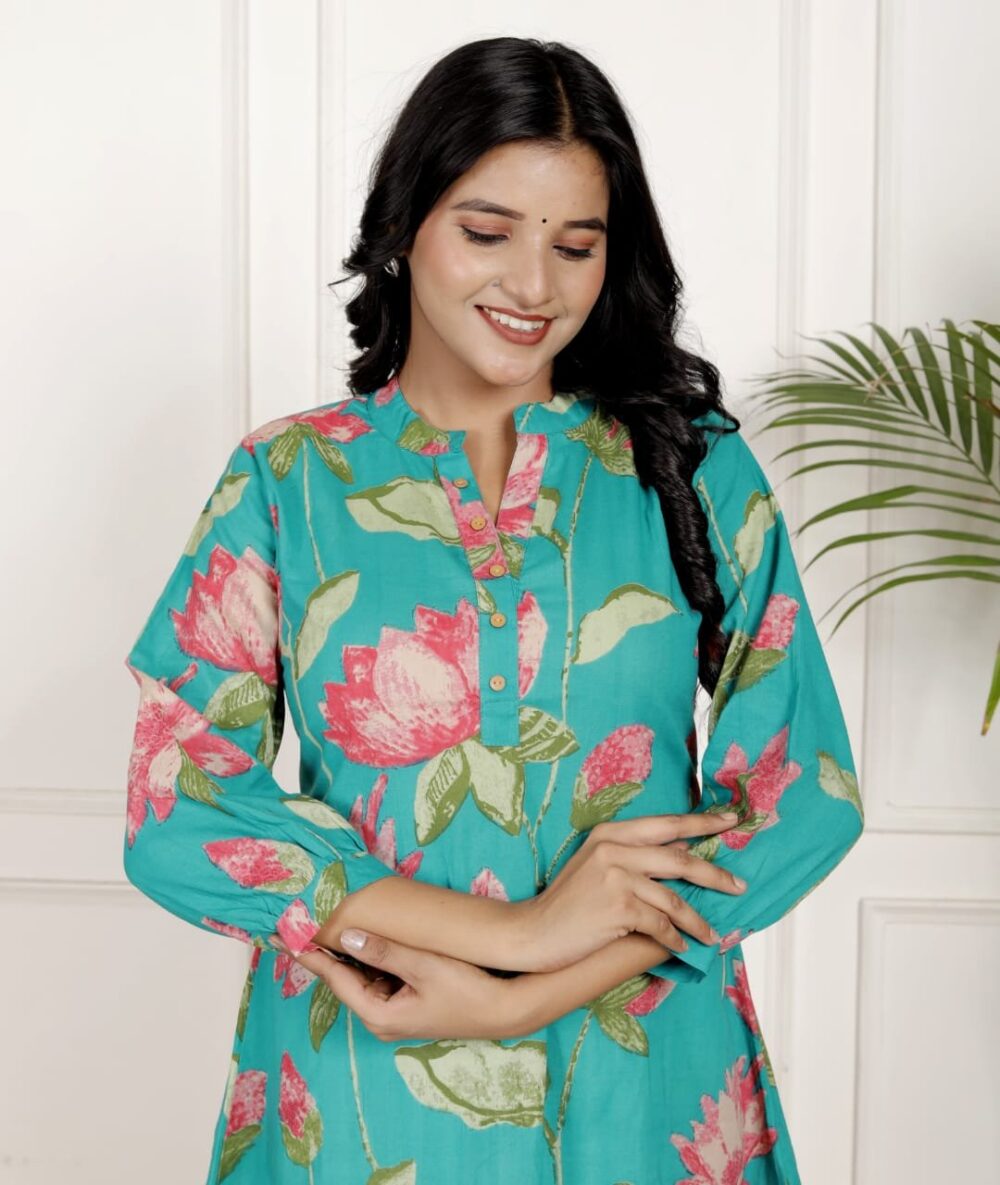 This cotton printed co-ord set seems like a great option for casual wear. - Image 16