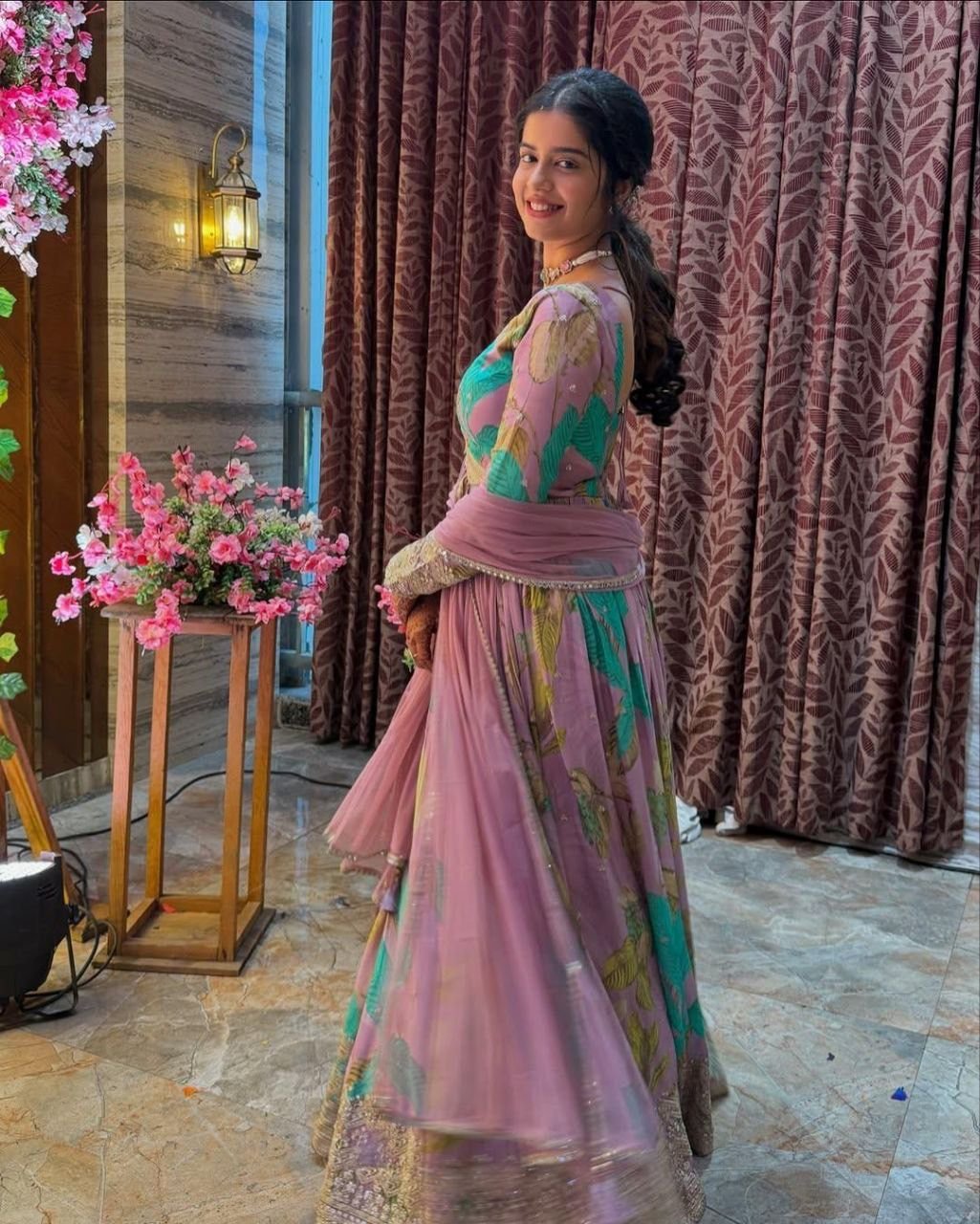 This ZB-Series New Designer Party Gown & Dupatta Set seems like a stunning option for special occasions.