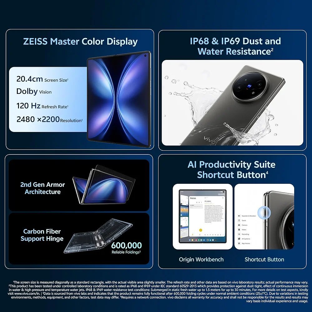 🔥 Modernfashions.in Exclusive Offer 🔥
Introducing: VIVO X Fold5 – Titanium Gray
(16GB RAM | 512GB Storage) - Image 5