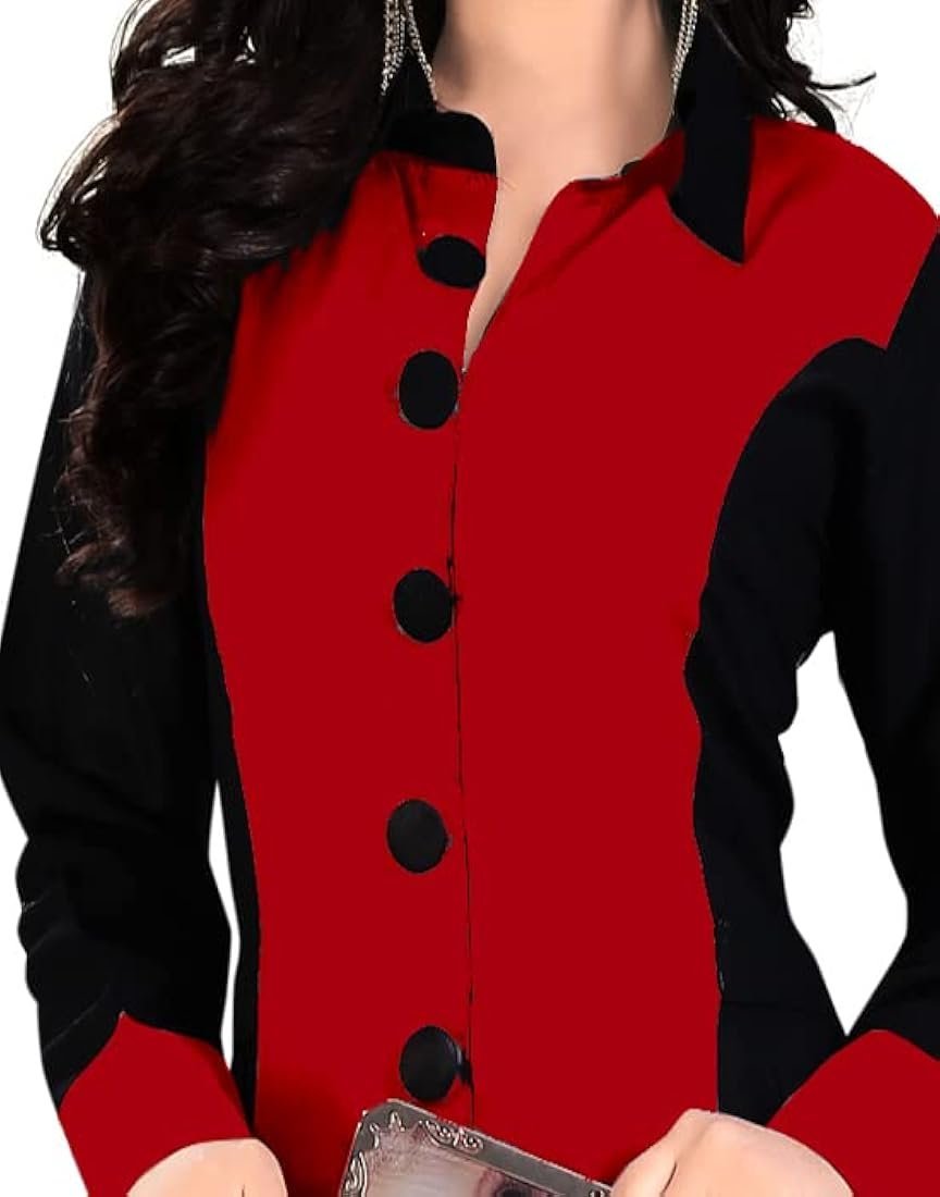 Women’s Rayon Regular A-Line Kurti with Fully Stitched Plain Long Kurta - Image 9