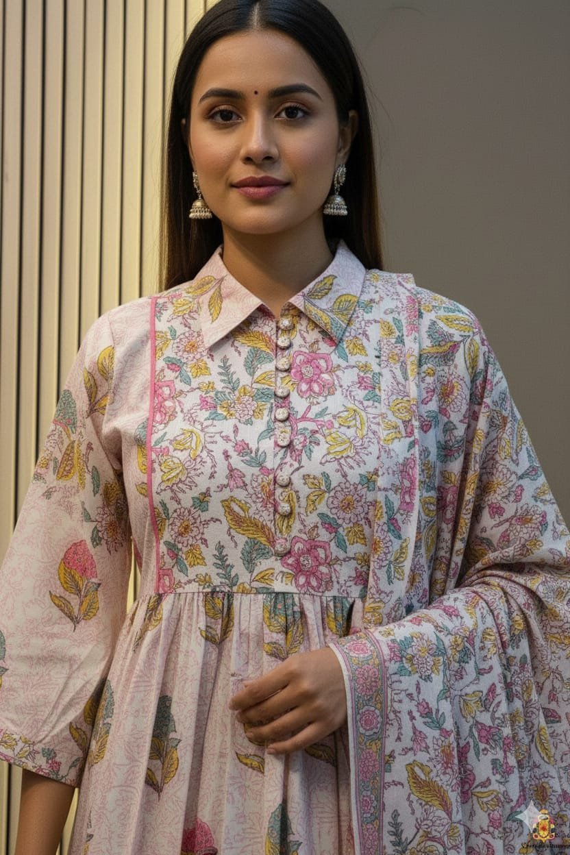 🌸 NEW EXCLUSIVE COLLECTION 🌸
💞💗💗💗💗
Celebrate this festive season 🌞 in elegance with our Beautiful 3-Piece Anarkali Suit Set ✨🪡