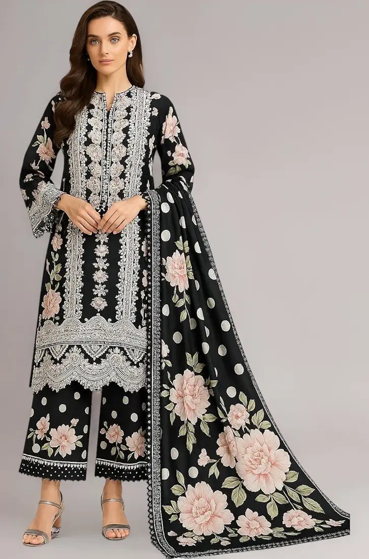 Women's Unstitched Pakistani Suit Dress Material
Pakistani Digital Print | Pure Cotton Bottoms | Pure Cotton Dupatta