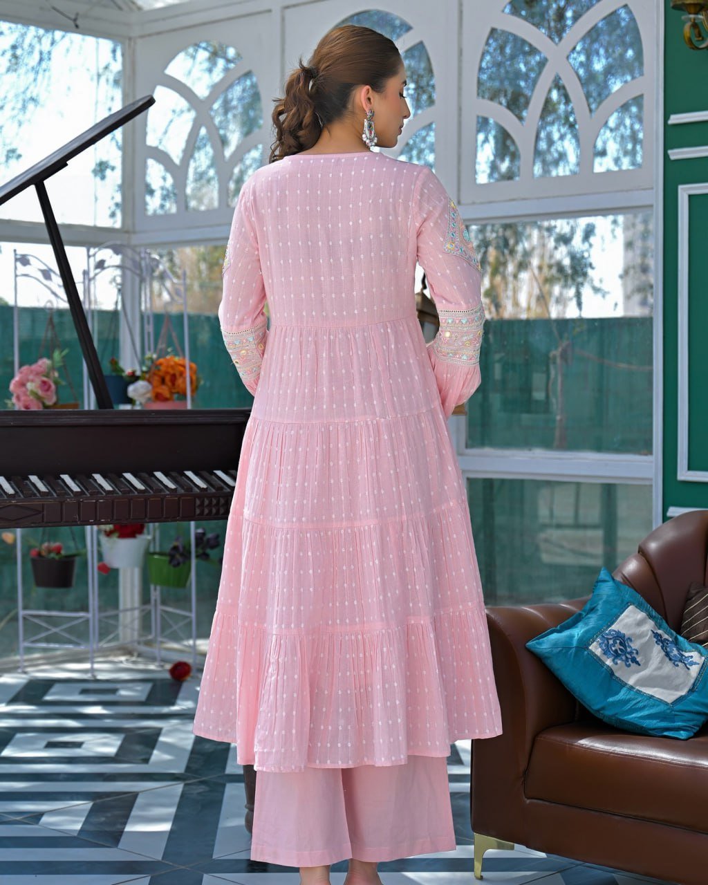 โจ NEW ARRIVAL โ ELEGANT KURTI SET โจ๐
๐ KURTI WITH PANT & DUPATTA ๐ - Image 11